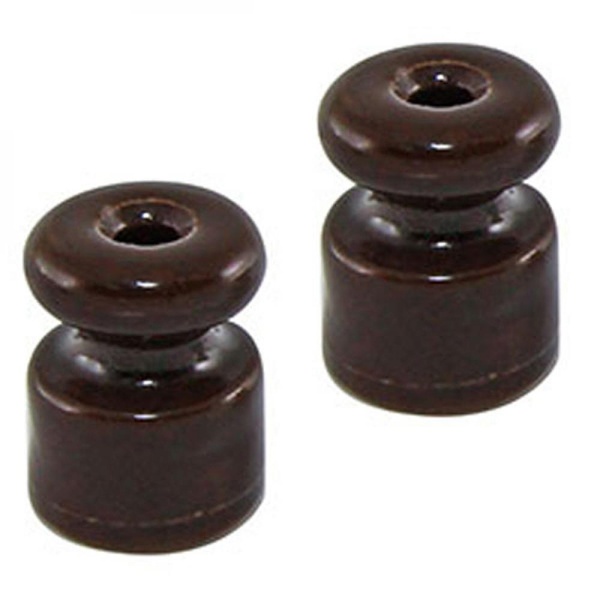 Изолятор для ретро провода TDM Эко керамика бук [упак. 25шт]