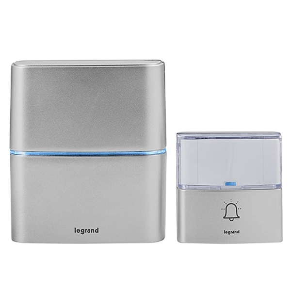 Звонок беспроводной Legrand комплект Премиум 30 рингтонов + Mpr3 дальность 200 м, IP54, алюминий