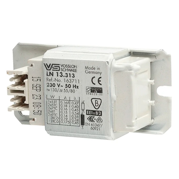 Дроссель Vossloh Schwabe L 13.313 T5 2x6/8W, 1x10/13W, TC-S 2x5/7/9W для люминесцентных ламп