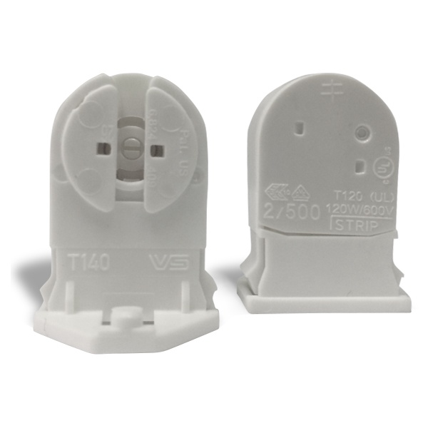 Патрон VS 09422 G5 сквозной, со стопором, высота оси лампы 20 мм. для ламп T5 (Аналог 09422/505740)