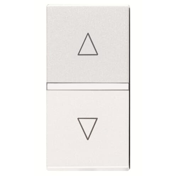 Механизм выключателя жалюзи кнопочный без фиксации 1м ABB Zenit, альпийский белый N2144 BL