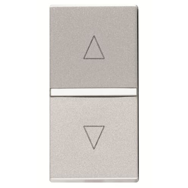 Механизм выключателя жалюзи кнопочный без фиксации 1м ABB Zenit, серебристый N2144 PL