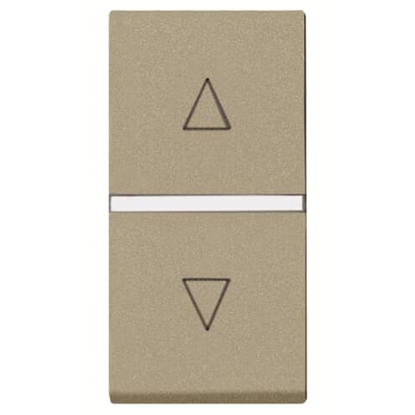 Механизм выключателя жалюзи кнопочный без фиксации 1м ABB Zenit, шампань N2144 CV