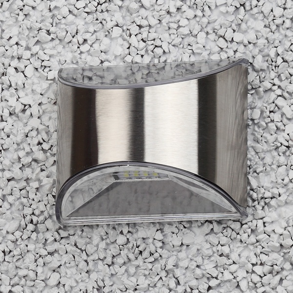 Подсветка фасадная ЭРА Хром, на солнечной батарее ERAFS024-38