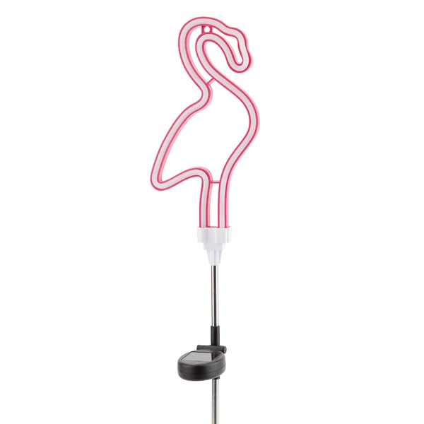 Светильник садовый ЭРА неоновый Фламинго на солнечной батарее ERASF012-30