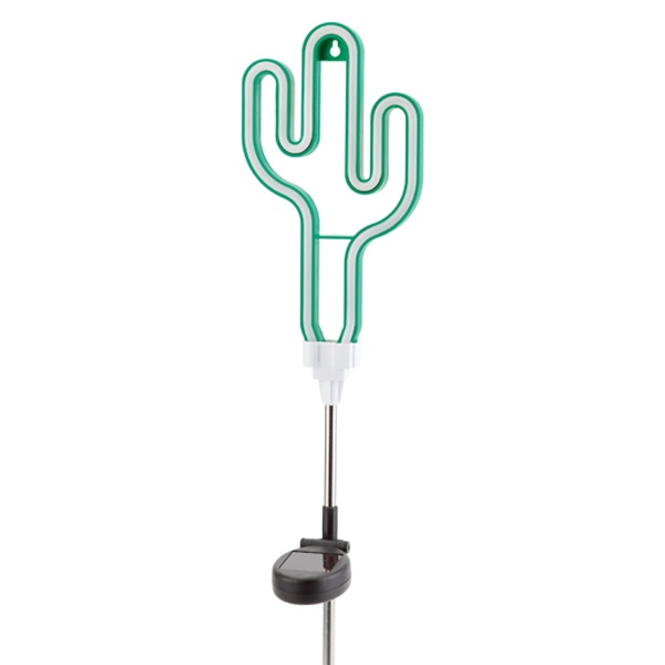 Светильник садовый ЭРА неоновый Кактус на солнечной батарее ERASF012-31