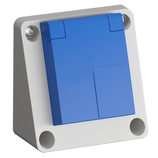 Розетка на панель с заземлением ABB FMCE50 Schuko 10/16A IP44