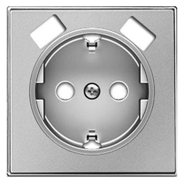 Накладка для розетки SCHUKO с 2хUSB артикул 8188.3 ABB Sky, серебристый алюминий (8588.3 PL)