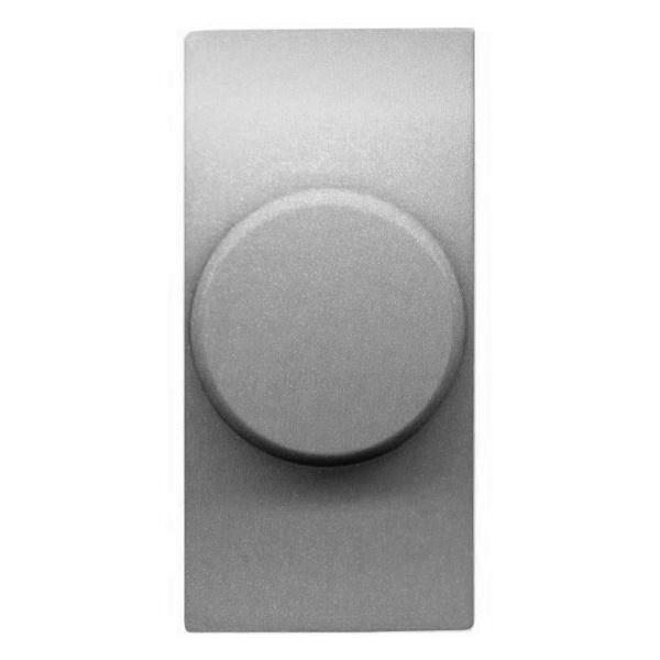 Светорегулятор поворотный (Led) 2-100 Вт 1 модуль ABB Zenit, серебристый (N2160.3 PL)