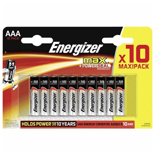 Батарейка Energizer MAX LR03/E92/AAA (упаковка 10шт)