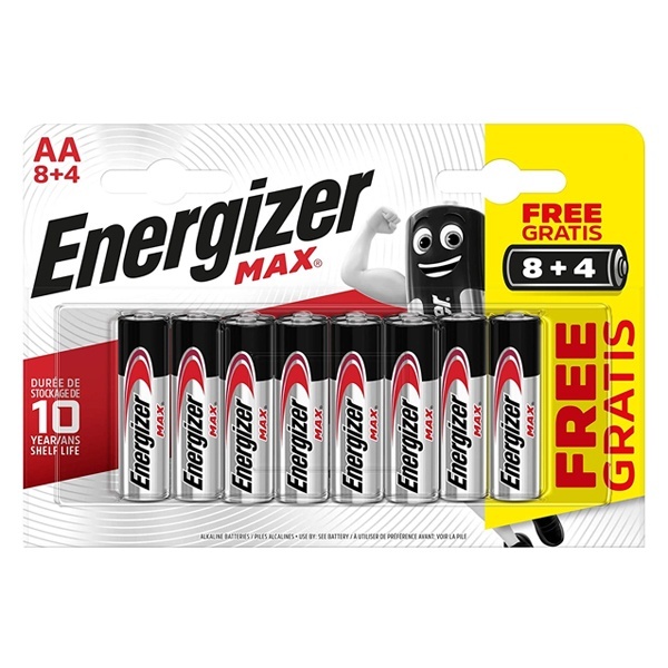 Батарейка Energizer AA MAX LR6 E91 (упаковка 12 шт)