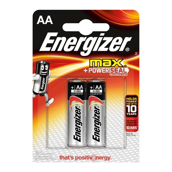 Батарейка Energizer AA MAX LR6 E91 (упаковка 2 шт)