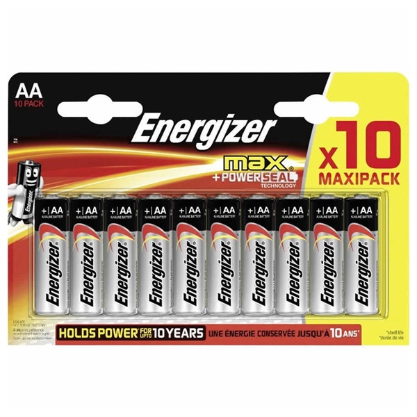 Батарейка Energizer AA MAX LR6 E91 (упаковка 10 шт)