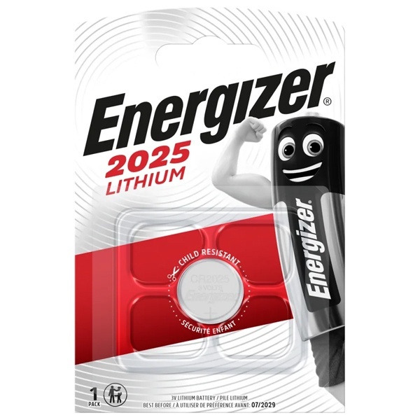 Батарейка Energizer Lithium CR2025 (упаковка 1шт)