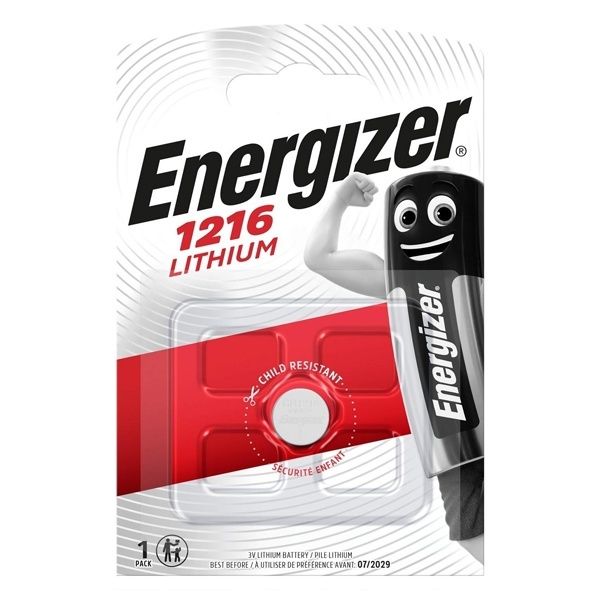 Батарейка Energizer Lithium CR1216 (упаковка 1шт)