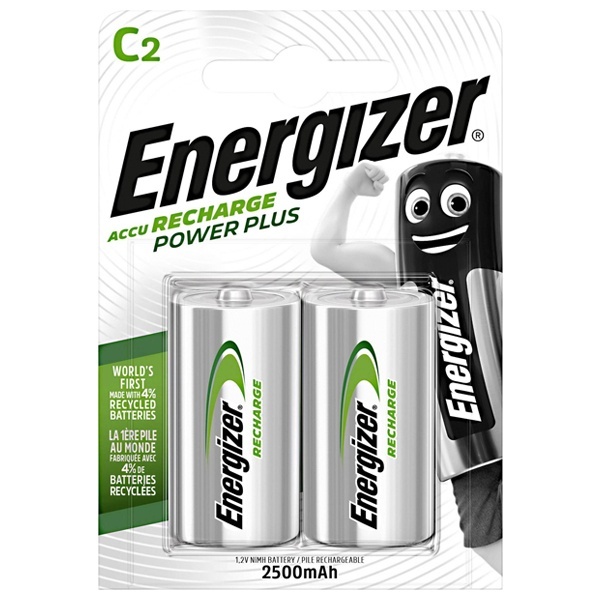 Аккумулятор Energizer C HR14 1.2V 2500mAh Power Plus NH35 (упаковка 2шт)