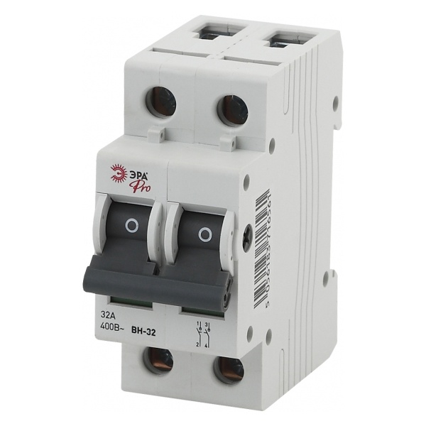 Выключатель нагрузки модульный ЭРА Pro ВН-32 2P 40A однофазный (NO-902-91) (рубильник)