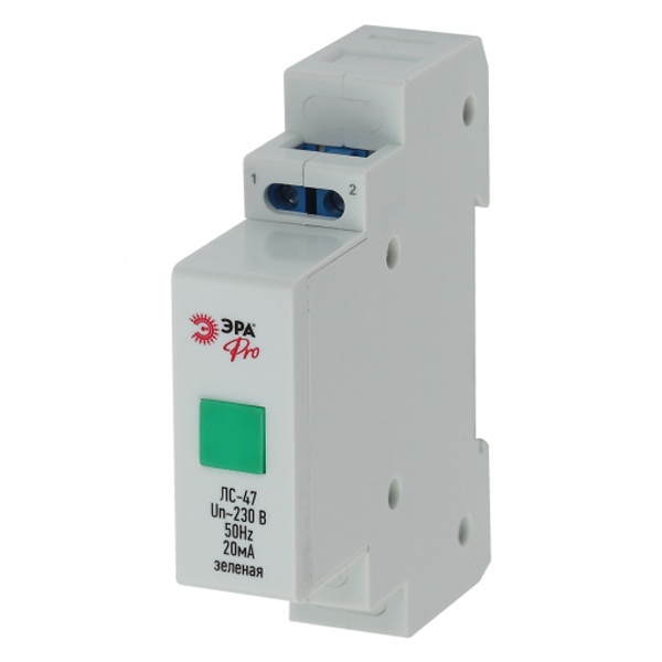 Лампа сигнальная ЭРА ЛС-47 (зеленая) на DIN-рейку (NO-902-178)