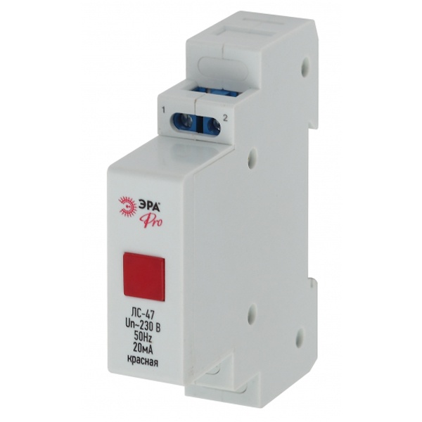 Лампа сигнальная ЭРА ЛС-47 (красная) на DIN-рейку (NO-902-179)