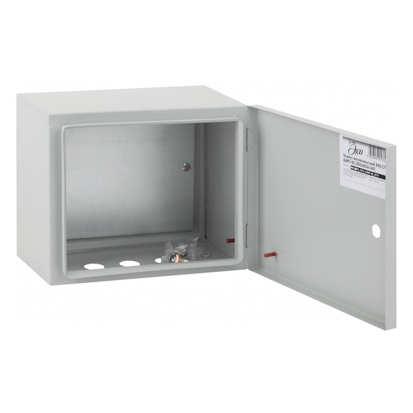 Щит навесной металлический ЭРА ЭКО СТМ ЩМП-02 с монтажной панелью (250х300х175) IP31 (электрический шкаф)