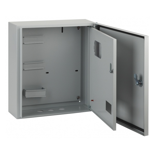 Щит металлический навесной ЭРА ЩУ-3/1-1-76 1 модуль вторая дверь 3-фазный счетчик (445х400х150) IP54