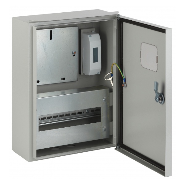 Щит металлический навесной ЭРА ЩУ-1Н-12 12 модуль однофазный счетчик (400х315х165) IP55