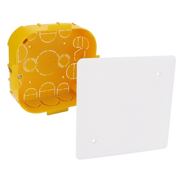 Коробка распаячная Batik Legrand 115x115x40 мм с крышкой скрытой установки для сухих перегородок