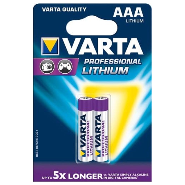 Батарейка Varta Lithium/Ultra Lithiuim AAA (упаковка 2шт) 06103301402