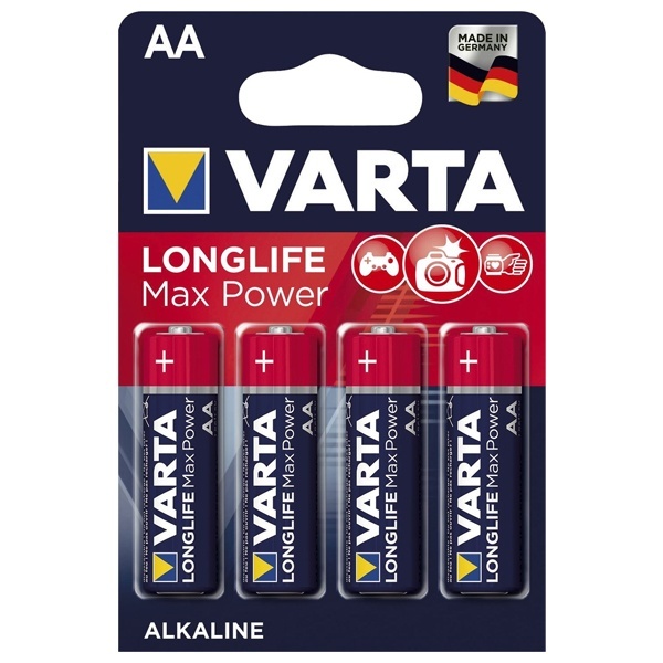 Батарейка Varta AA Longlife Max Power LR6 (упаковка 4 шт) 04706101404