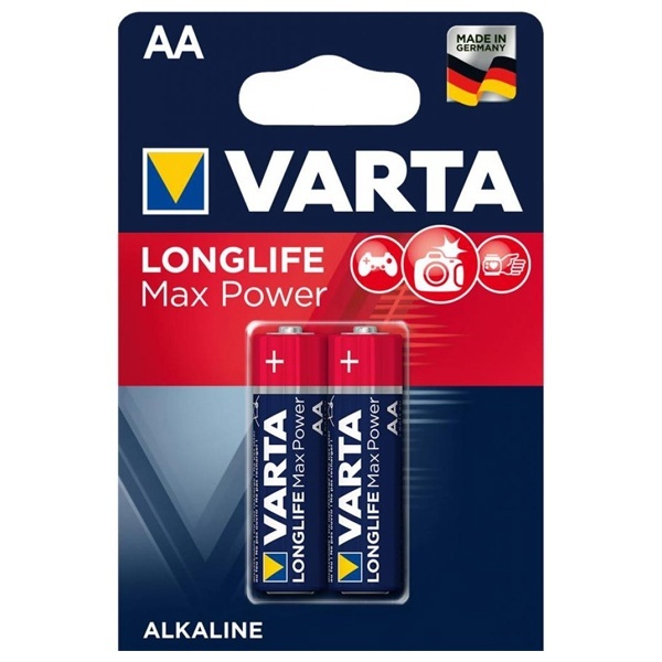 Батарейка Varta AA Longlife Max Power LR6 (упаковка 2 шт) 04706101412