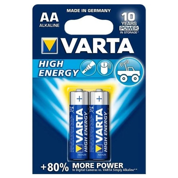 Батарейка Varta AA Longlife Power LR6 (упаковка 2 шт) 04906113412
