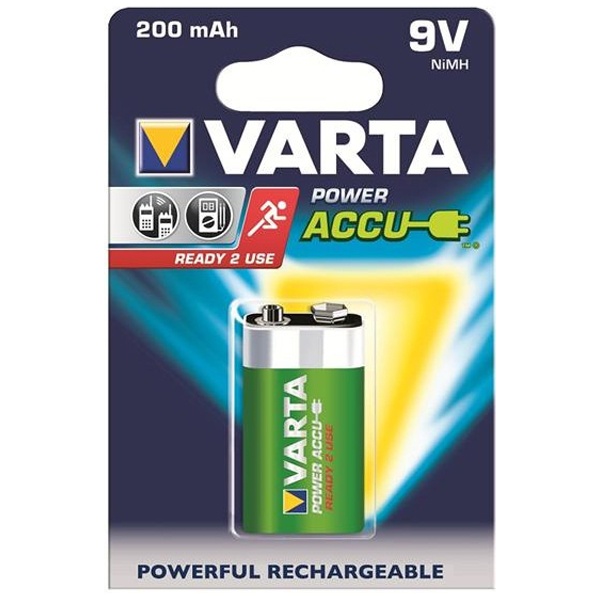 Аккумулятор крона Varta HR9V 200мАч ACC.R2U/RECH.A.POWER (упаковка 1шт) 56722101401/56722