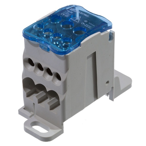 Распределительный блок TDM на DIN-рейку РБ-80 1П 80А (1х16/4х6+2x16)