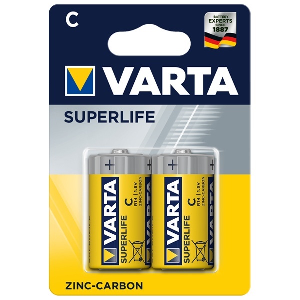 Батарейка Varta Superlife C R14 (упаковка 2шт) 4008496556304