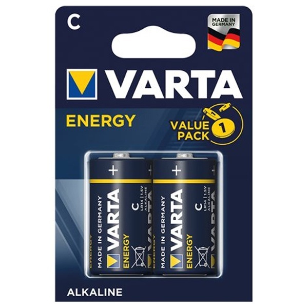 Батарейки Varta Energy C LR14 (упаковка 2шт) 04114229412