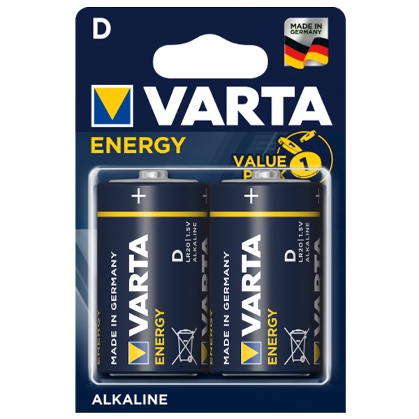Батарейки Varta D LR20 1.5V Energy (упаковка 2шт) 04120229412