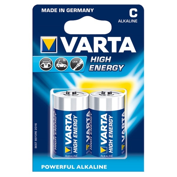 Батарейка Varta C LR14 Longlife Power (упаковка 2шт) 04914121412