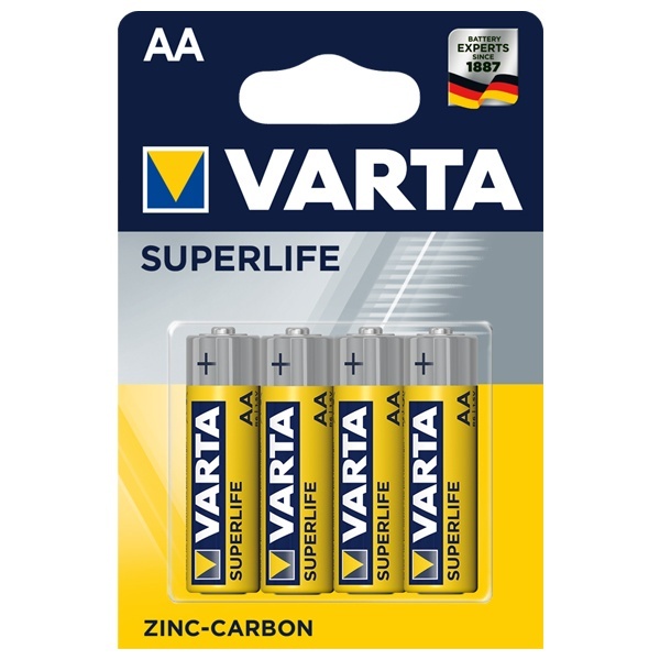 Батарейка Varta AA Superlife LR6 (упаковка 4 шт) 02006101414