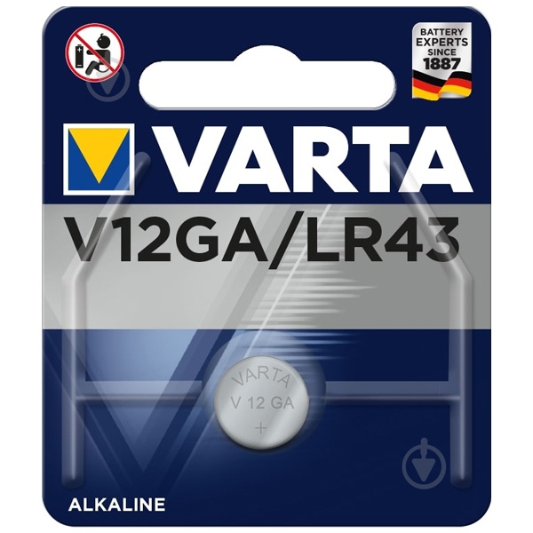 Батарейка Varta V12GA (упаковка 1шт) 04278101401