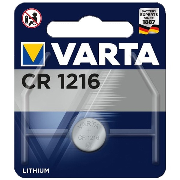 Батарейка Varta Electronics CR 1216 (упаковка 1шт) 06216101401