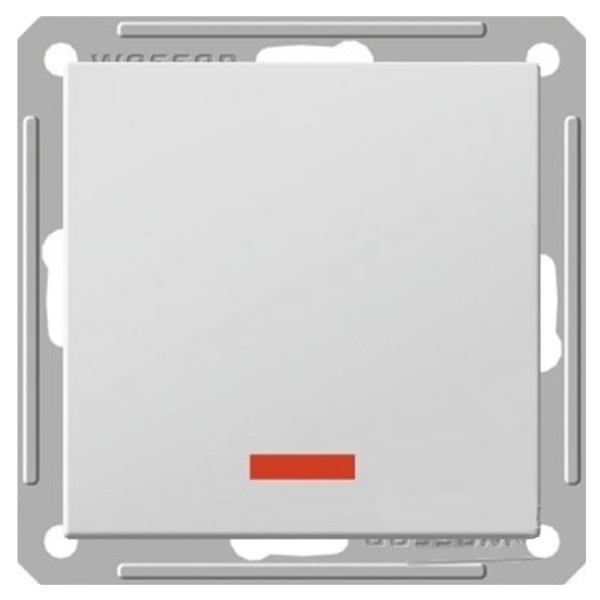 Одноклавишный выключатель с подсветкой SE W59 10A механизм, белый