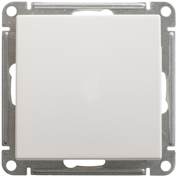 Одноклавишный переключатель SE W59 10A Aqua IP44, белый