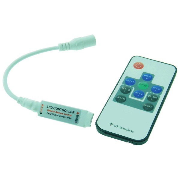 Контроллер Foton FL-FPC Controller RGB-micro RF 10B 3x4A DC12V/24V 144W/288W с радиопультом