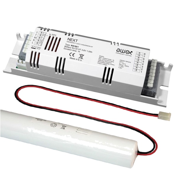 Блок аварийного питания Awex (БАП) NX/58/1 6-58W 1 час, Ni-CD 4.8V 1.5Ah