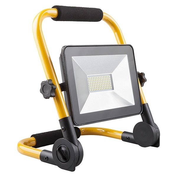 Прожектор светодиодный с ручкой Feron LL-512 SMD2835 30W 6400K 2400Lm IP65 L210x200x57mm шнур-1.5m