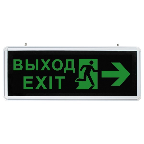 Светильник аккумуляторный Feron, 6 LED/1W 230V, AC зеленый 355*145*25 mm, серебристый, EL55