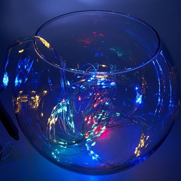 Светодиодная гирлянда Feron CL53 2м + 1м мультиколор с питанием от батареек