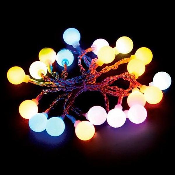 Светодиодная гирлянда Feron CL555 линейная разноцветная 2м + 0.5м с питанием от батареек