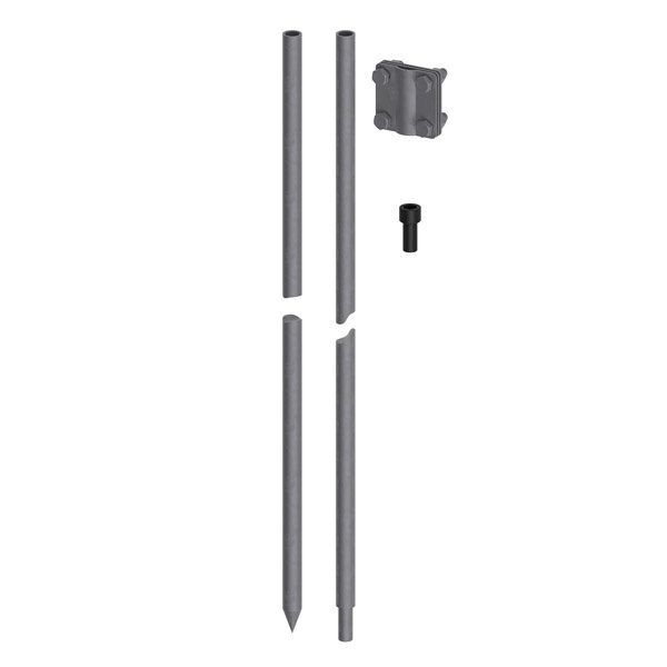 Комплект вертикального заземлителя DKC безмуфтовый горячеоцинкованная сталь 3 м, D16 мм (2х1500 мм)