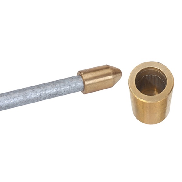 Наконечник DKC для муфтового вертикального омедненного заземлителя D14,2 мм сталь